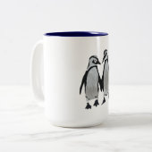 Tasse 2 Couleurs Pingouins pour enfants (Devant gauche)