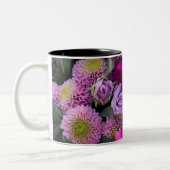 Tasse 2 Couleurs Pink and Violet Bouquet Photo (Gauche)
