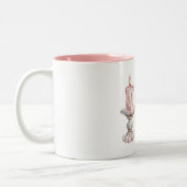 Tasse 2 Couleurs Pink Candle Flame (Gauche)