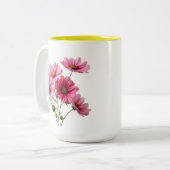 Tasse 2 Couleurs Pink Cosmos Flowers-23456 (Devant gauche)