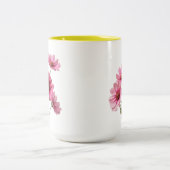Tasse 2 Couleurs Pink Cosmos Flowers-23456 (Centre)