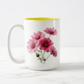 Tasse 2 Couleurs Pink Cosmos Flowers-23456 (Gauche)