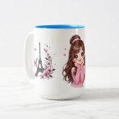 Tasse 2 Couleurs Pink Daydream Heartfull Smile Sugar & Sunshine Bub (Devant gauche)