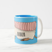 Tasse 2 Couleurs Pink fairy armadillo (Devant droit)