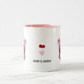 Tasse 2 Couleurs Pink Gnome Valentine Couple (Centre)
