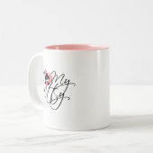 Tasse 2 Couleurs Pink I Love My Kitty Tshirts et cadeaux (Devant gauche)