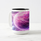 Tasse 2 Couleurs Pink Planet with Four Moons (Devant gauche)