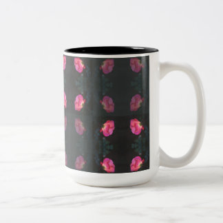 Tasse 2 Couleurs Pink Roses Pattern