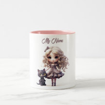 Pink Wonderland : Doll and Cat Imaginaire Cup