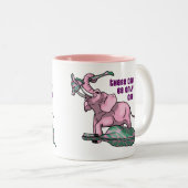 Tasse 2 Couleurs Pinky Wins par TKO (Devant droit)