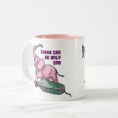 Tasse 2 Couleurs Pinky Wins par TKO (Devant gauche)