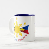 Tasse 2 Couleurs Pinoy fier (Devant gauche)