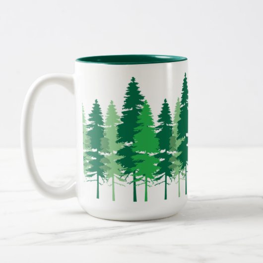 Tasse 2 Couleurs Pins de poteau de journal (Gauche)