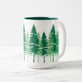 Tasse 2 Couleurs Pins du pôle (Devant droit)