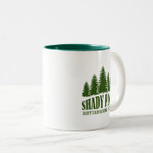 Tasse 2 Couleurs Pins ombragés (Devant droit)