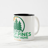 Tasse 2 Couleurs Pins ombragés (Devant droit)