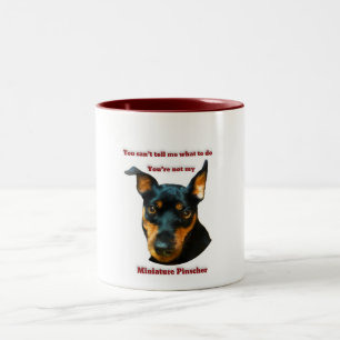 Tasse 2 Couleurs Pinscher miniature autoritaire