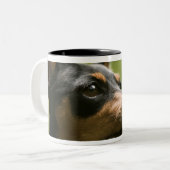 Tasse 2 Couleurs Pinscher miniature (Minute-Pin) (Devant gauche)