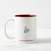 Tasse 2 Couleurs PIQUÉ d'ÉTUDIANT - customisé (Gauche)