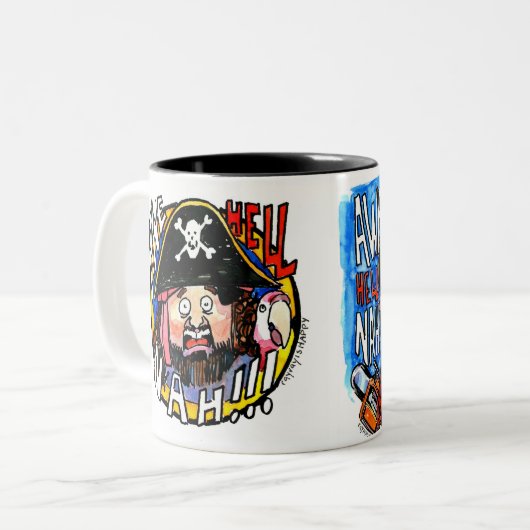 Tasse 2 Couleurs Pirate Dick (Devant gauche)