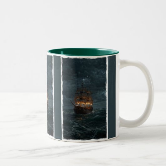 Tasse 2 Couleurs Pirate Galleon sur le Maine espagnol (Droit)