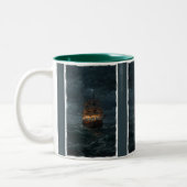 Tasse 2 Couleurs Pirate Galleon sur le Maine espagnol (Gauche)