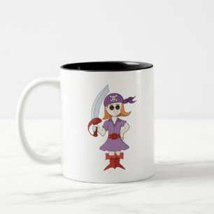 Tasse 2 Couleurs Pirate Girl