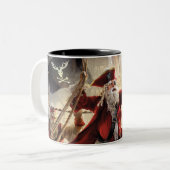 Tasse 2 Couleurs Pirate Père Noël (Devant gauche)