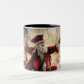 Tasse 2 Couleurs Pirate Père Noël (Centre)