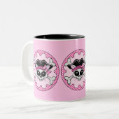 Tasse 2 Couleurs Pirate Princess Kitty Skull (Devant gauche)
