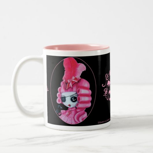Tasse 2 Couleurs Pirate rose (Gauche)