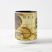 Tasse 2 Couleurs Pirates Gold Treasure Map (Centre)