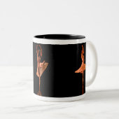 Tasse 2 Couleurs Pirouette de ballerine (Devant droit)