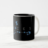 Tasse 2 Couleurs pisces étoile signe zodiac constellation horoscope (Devant droit)