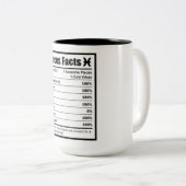 Tasse 2 Couleurs Pisces Nutrition Fiches (Devant droit)