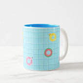Tasse 2 Couleurs Piscine et tube (Devant droit)