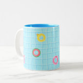 Tasse 2 Couleurs Piscine et tube (Devant gauche)