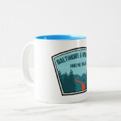 Tasse 2 Couleurs Piste Baltimore & Annapolis (Devant gauche)