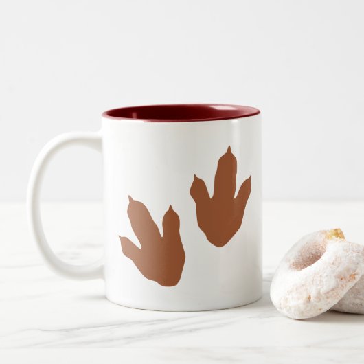 Tasse 2 Couleurs Piste Dino (Avec donut)