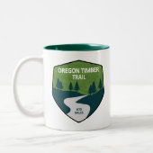 Tasse 2 Couleurs Piste du bois de l'Oregon (Gauche)