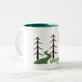 Tasse 2 Couleurs Piste du parc national Broads (Devant gauche)