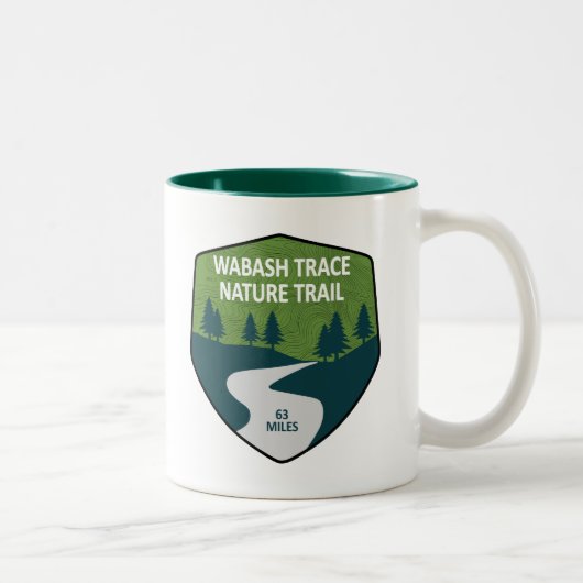 Tasse 2 Couleurs Piste naturelle de Wabash Trace (Droit)