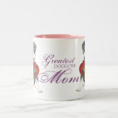 Tasse 2 Couleurs Pit Bull Heart Maman (Centre)