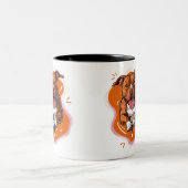 Tasse 2 Couleurs Pitbull Love (Centre)