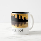 Tasse 2 Couleurs Pittsburgh, PA (Devant droit)