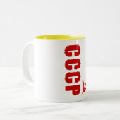 TASSE 2 COULEURS PIXEL DE SOVIÉTIQUE DE CCCP SSSR (Devant gauche)