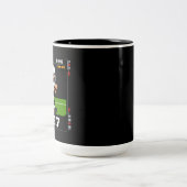 Tasse 2 Couleurs Pixel Gridiron Hero (Centre)