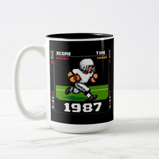 Tasse 2 Couleurs Pixel Gridiron Hero (Gauche)