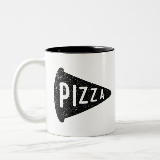 Tasse 2 Couleurs Pizza (Gauche)
