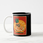 Tasse 2 Couleurs Pizza Ananas Hawaii Été Restauration rapide Tomate (Gauche)